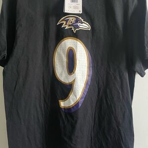 NFL Black Jersey with Purple and Gold Accents